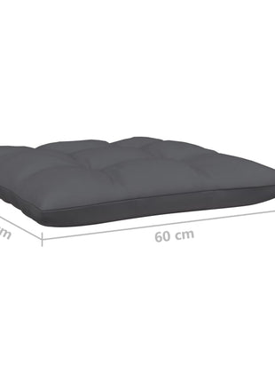 6-delige Loungeset met kussens massief grenenhout