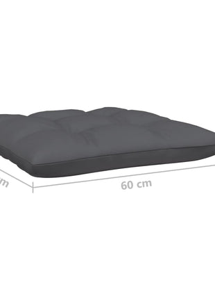6-delige Loungeset met kussens massief grenenhout
