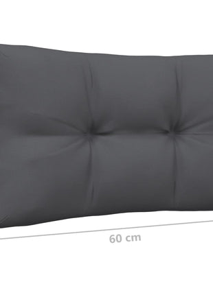 6-delige Loungeset met kussens massief grenenhout