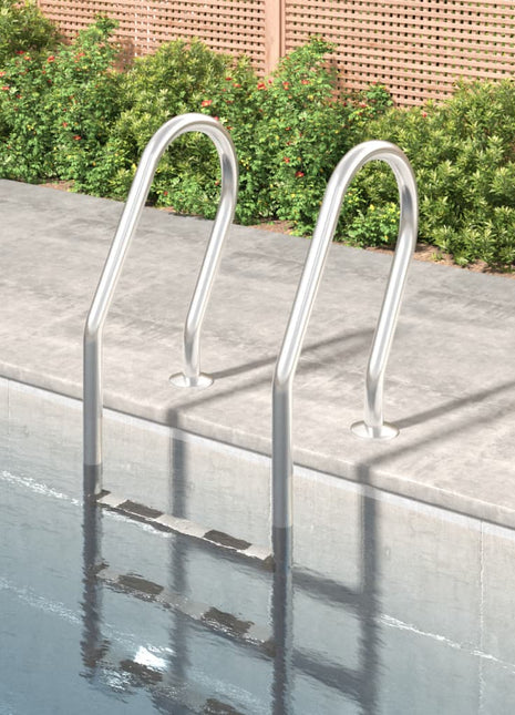 Zwembadladder 54x38x158 cm 304 roestvrijstaal