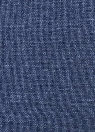 Relaxstoel met voetensteun stof blauw