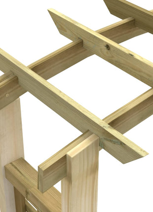 Tuinboog 110X60X210 Cm Geïmpregneerd Massief Grenenhout