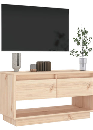 Tv-Meubel 74X34X40 Cm Massief Grenenhout