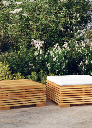 2-Delige Loungeset Massief Teakhout