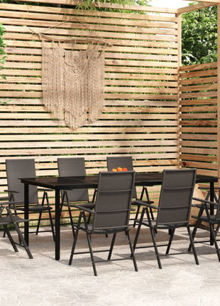 3-Delige Tuinset Zwart