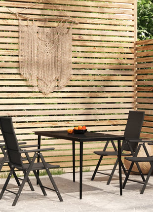 5-Delige Tuinset Poly Rattan Zwart