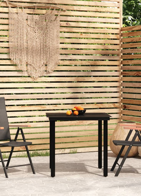 7-Delige Tuinset Poly Rattan Zwart En Bruin