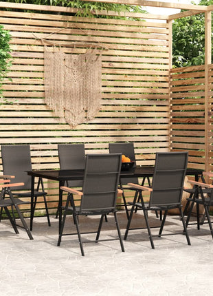 5-Delige Tuinset Zwart