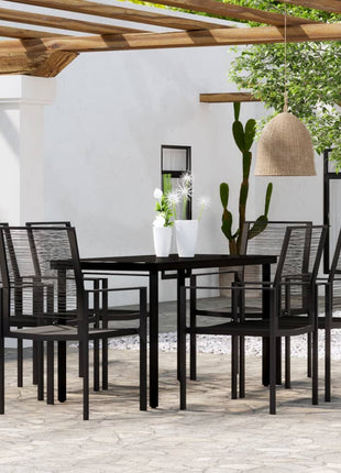3-Delige Tuinset Zwart