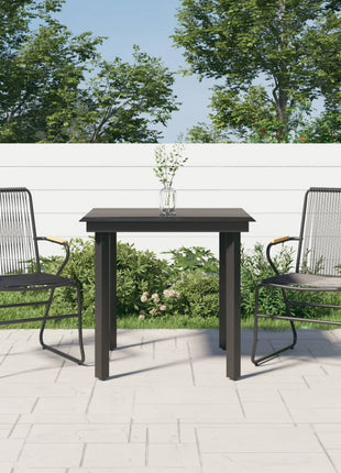 5-Delige Tuinset Pvc-Rattan Zwart
