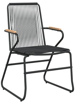 5-Delige Tuinset Pvc-Rattan Zwart