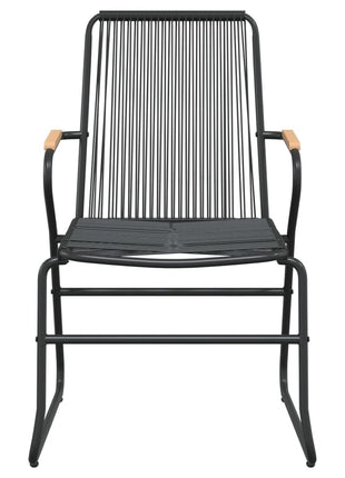 5-Delige Tuinset Pvc-Rattan Zwart