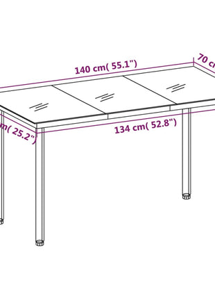 5-Delige Tuinset Pvc-Rattan Zwart