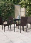 4 / 80 cm tafellengte / Bruin en zwart
