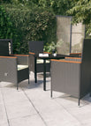 4 / 80 cm tafellengte / Zwart en bruin
