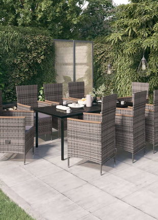 3-Delige Tuinset Met Kussens