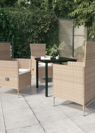3-Delige Tuinset Met Kussens