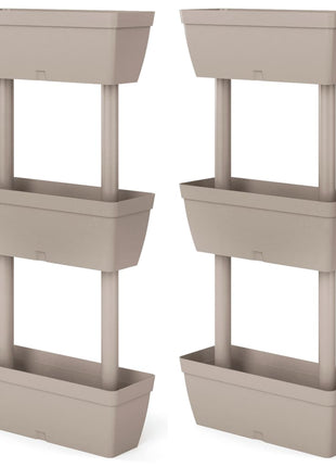 Plantenbakken 6 st 100 cm taupe
