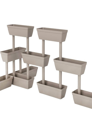 Plantenbakken 6 st 100 cm taupe