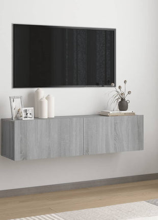 Tv-Wandmeubel 120X30X30 Cm Bewerkt Hout Eiken