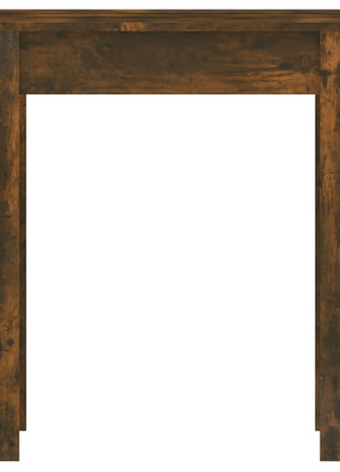 Eettafel 140x74,5x76 cm bewerkt hout gerookt eikenkleurig