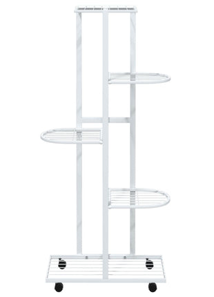 Bloemenstandaard Met Wielen 5-Laags 44X23X100 Cm Ijzer