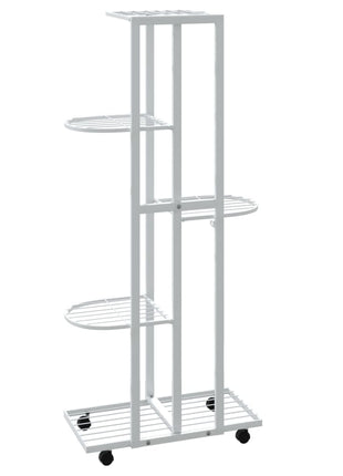 Bloemenstandaard Met Wielen 5-Laags 44X23X100 Cm Ijzer