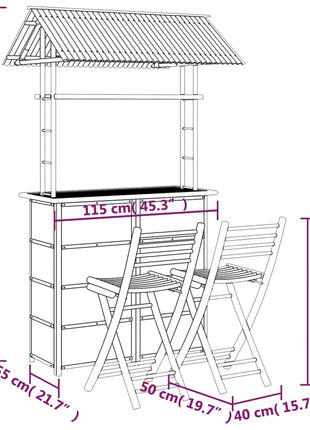 3-Delige Barset Bamboe