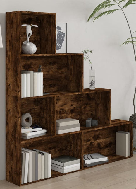 Boekenkast 155x24x160 cm gerookt eikenkleurig
