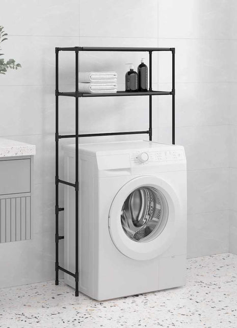 Wasmachinerek 2-Laags 69X28X143 Cm Ijzer