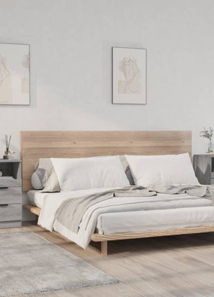 Nachtkastjes Bewerkt Hout Eikenkleurig