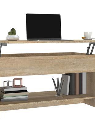 Salontafel 102X50X52,5 Cm Bewerkt Hout Kleurig