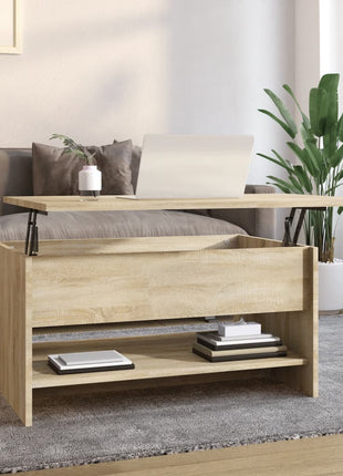 Salontafel 80X50X40 Cm Bewerkt Hout Kleurig