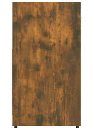 Badkamerkast 60x33x60 cm bewerkt hout gerookt eikenkleurig