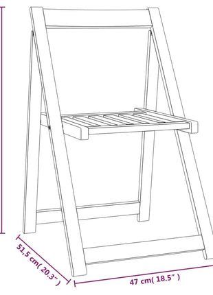 Tuinstoelen inklapbaar 6 st massief acaciahout