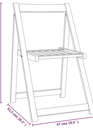 Tuinstoelen 8 st inklapbaar massief acaciahout