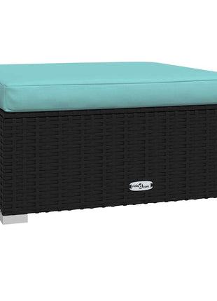 5-Delige Loungeset Met Kussens Poly Rattan