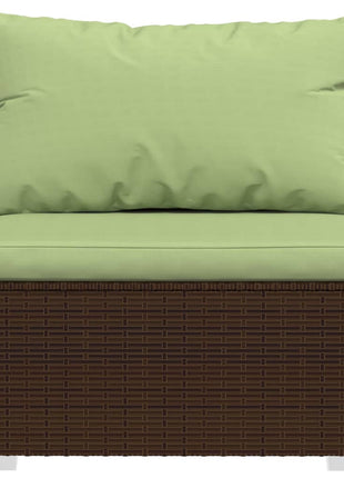 7-Delige Loungeset Met Kussens Poly Rattan