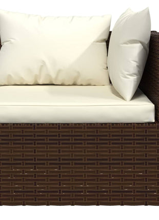 6-Delige Loungeset Met Kussens Poly Rattan