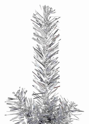 Kunstkerstboom Half Met Standaard Smal Kleurig Zilver