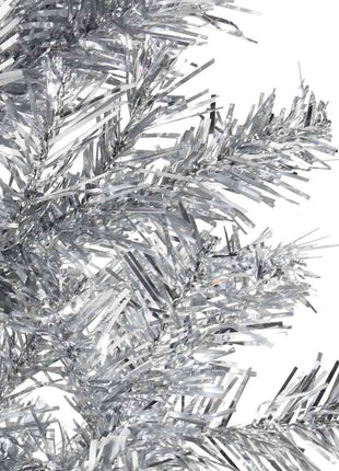 Kunstkerstboom Half Met Standaard Smal Kleurig Zilver