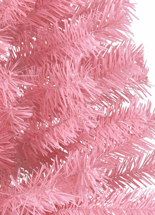 Kunstkerstboom Met Standaard Half 180 Cm Pvc Roze