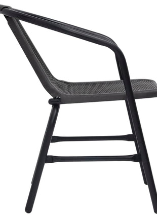 Tuinstoelen 4 st 110 kg kunststof rattan en staal
