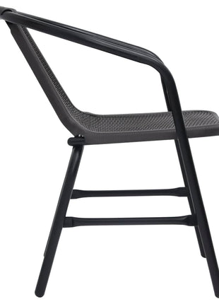 Tuinstoelen 8 st 110 kg kunststof rattan en staal