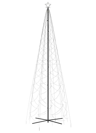 Kegelkerstboom 1400 Led's Warmwit 160X500 Cm Multikleur