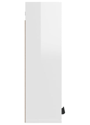 Badkamerkast wandgemonteerd 32x20x67 cm hoogglans wit