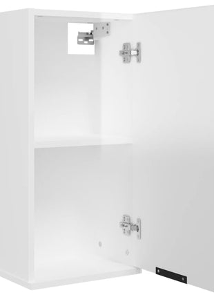 Badkamerkast wandgemonteerd 32x20x67 cm hoogglans wit