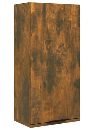 Badkamerkast wandgemonteerd 32x20x67 cm gerookt eikenkleurig