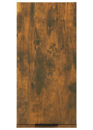 Badkamerkast wandgemonteerd 32x20x67 cm gerookt eikenkleurig