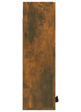 Badkamerkast wandgemonteerd 32x20x67 cm gerookt eikenkleurig